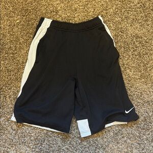 Nike Black and White Mesh Shorts